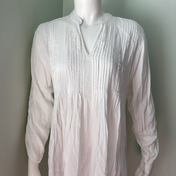 AREA STARS Rina Loose-Fit Asymmetric-Hem White Dress Size Small NEW - Picture 5 of 12